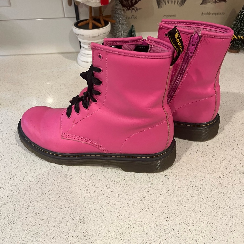 Dr. Martens Pink Combat Boots